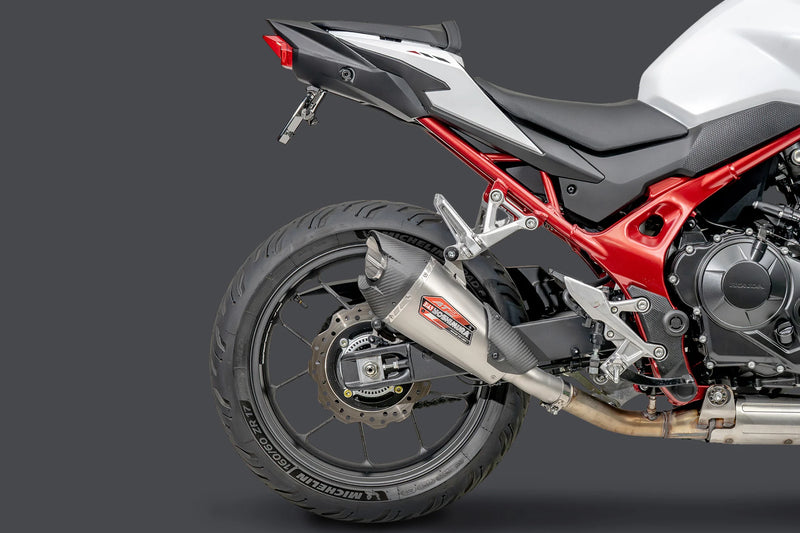 Yoshimura CB750 2025 AT2 Stainless Slip-On Exhaust - Stainless Muffler - 12760BP520