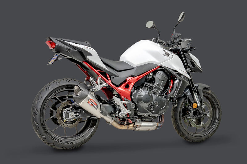 Yoshimura CB750 2025 AT2 Stainless Slip-On Exhaust - Stainless Muffler - 12760BP520