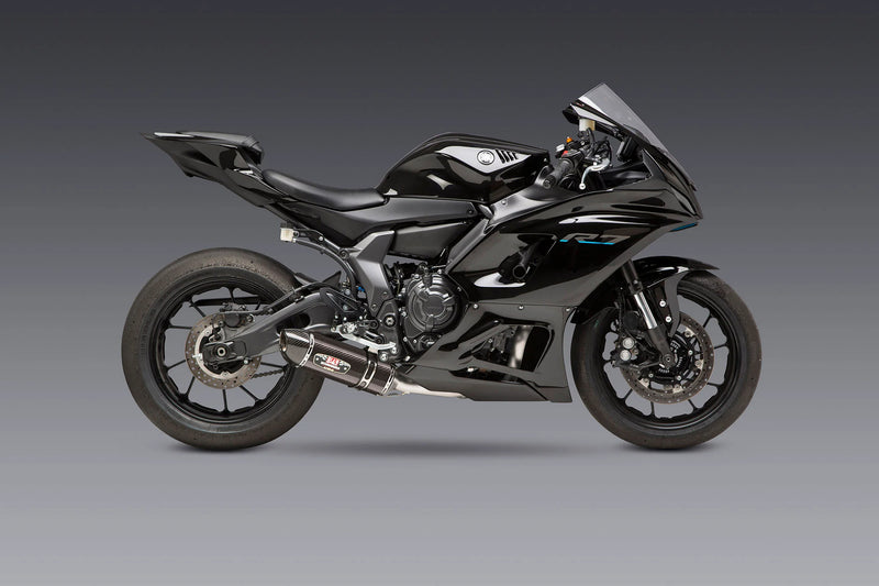 Yoshimura FZ/MT-07 15-25 / XSR700 18-24 / R7 22-25 Race R-77 Stainless Full Exhaust, w/ CF Muffler 13700AJ220