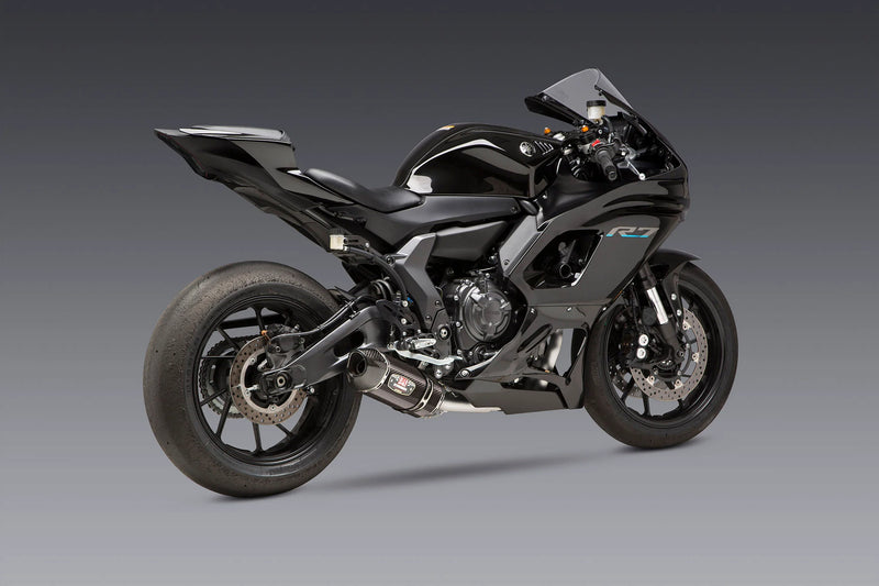 Yoshimura FZ/MT-07 15-25 / XSR700 18-24 / R7 22-25 Race R-77 Stainless Full Exhaust, w/ CF Muffler 13700AJ220