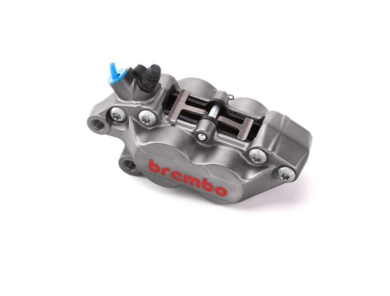 Brembo P4 30/34 Caliper - Titanium (Left) (20516579) 40mm Mounting