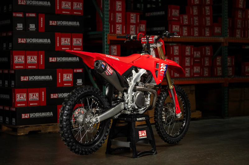 Yoshimura CRF450R/RX 2025 RS-12 Titanium Full Exhaust, w/ Titanium Muffler YO-225861S720