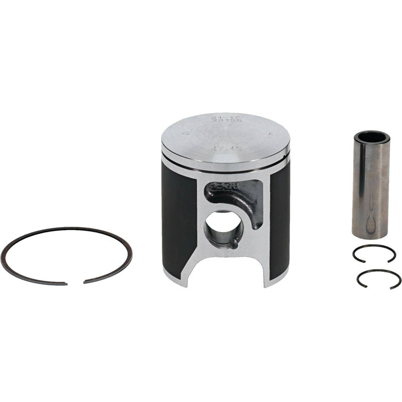 Vertex Cast Replica Piston kit; Kit includes: Piston, rings, pin, clips (Piston, Ring Set, & Circlips).Yamaha YZ85 2018-19 47.45MM (V-24370A)