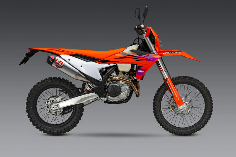 Yoshimura KTM 500EXC-F/350EXC-F 2024 RS-12 Stainless Slip-On Exhaust, w/ Aluminium Muffler (265022S320)