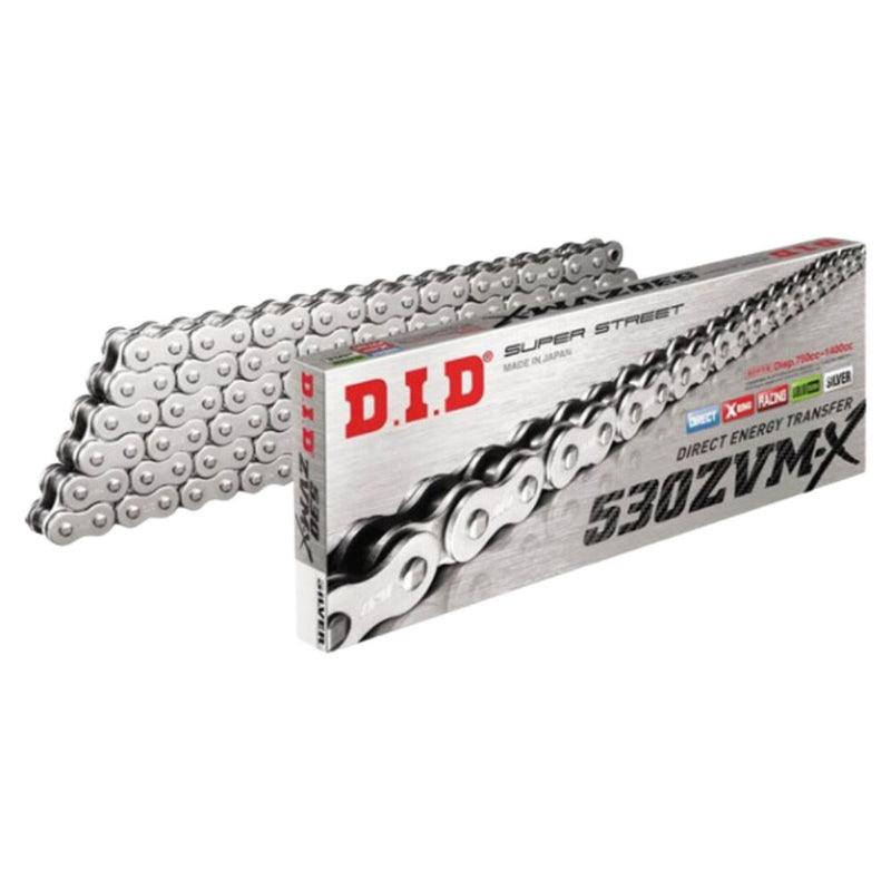 D.I.D Drive Chains - 530/50ZVM-X2 -122 ZB Super Street X-Ring