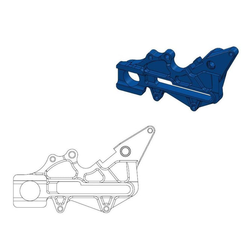 Moto-Master Rear Factory Caliper Adapters 220mm