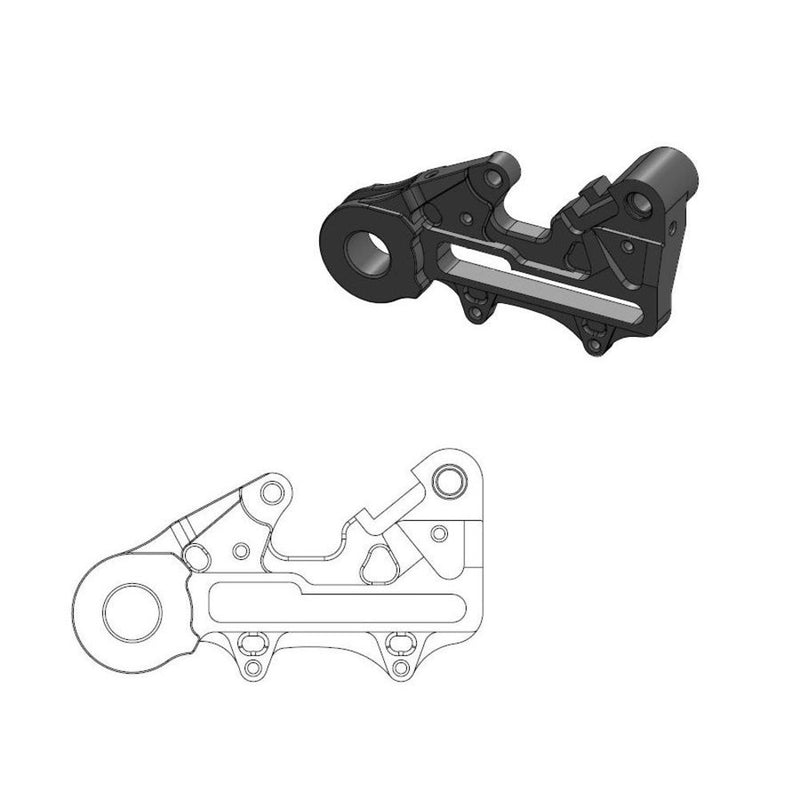 Moto-Master Rear Factory Caliper Adapters 220mm