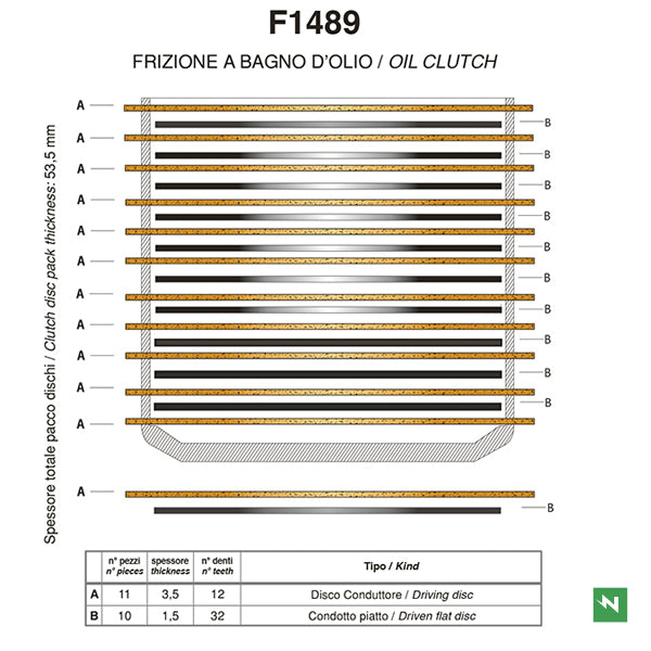 Newfren - Clutch Kit - Fibres (1-F1489)