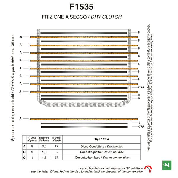 NewFren - Clutch Kit - Fibres (1-F1535)