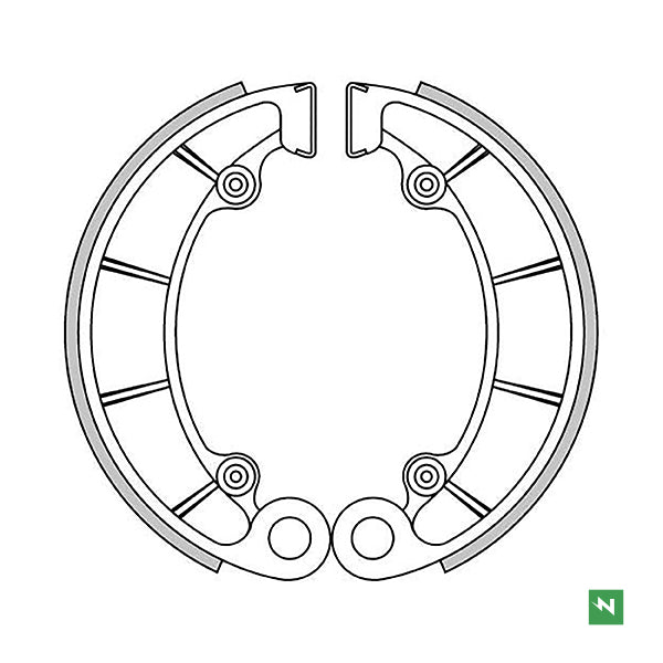 Newfren Brake Shoes (1-GF1232)