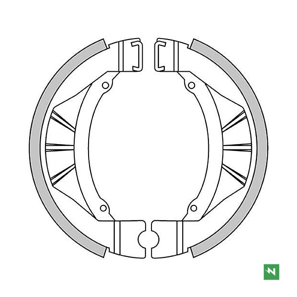 Newfren Brake Shoes (1-GF1244)