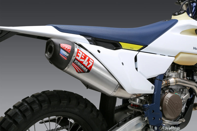 Yoshimura KTM 500EXC-F/350EXC-F 2024 RS-12 Stainless Slip-On Exhaust, w/ Aluminium Muffler (265022S320)