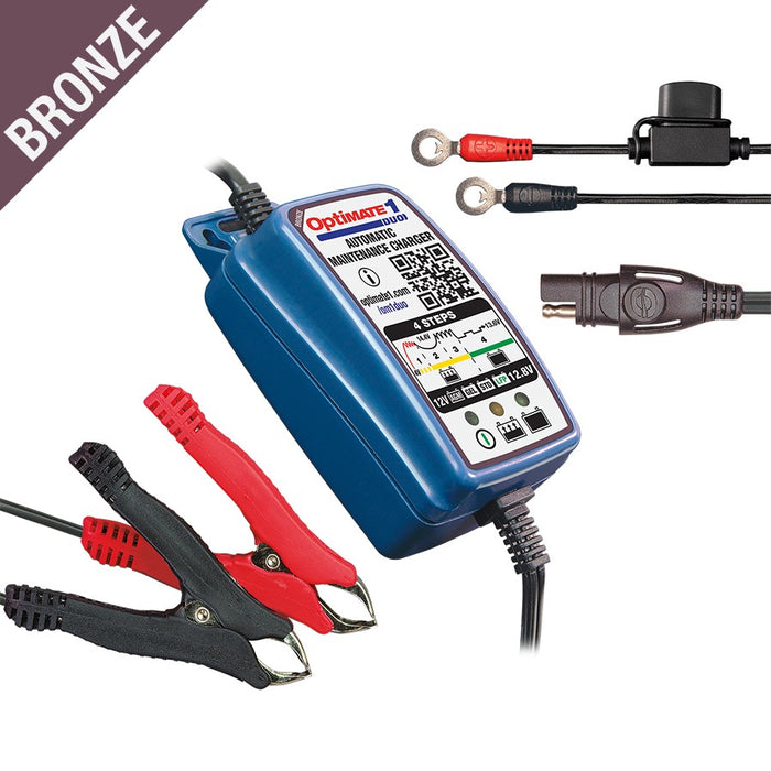 Tecmate Optimate 1 Duo Lithium & AGM Smart Charger TM408