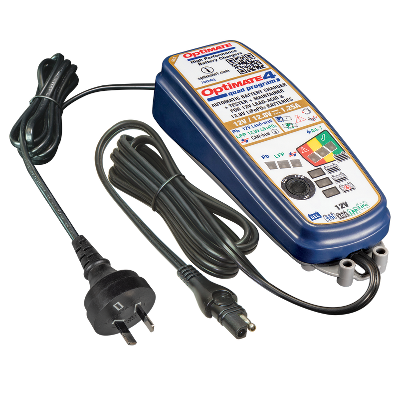 Tecmate Optimate 4 Quad Program Battery Charger TM638