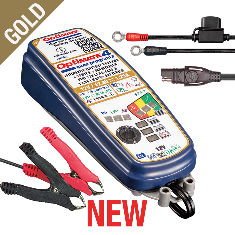 Tecmate Optimate 4 Quad Program Battery Charger TM638