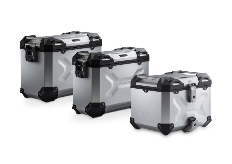 Adventure set luggage. Silver. Tiger 1200 Rally Pro/GT/GT Pro (22-).(BOM) (ADV.11.905.75002/S)
