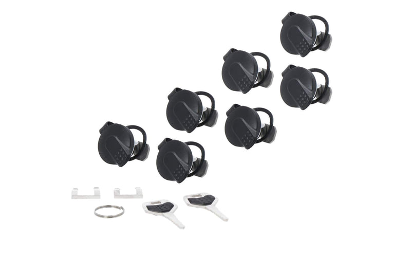 TRAX lock set. 7 matching locks, 2 keys. Simultaneous locking. (ALK.00.165.16200)  [Clearance]