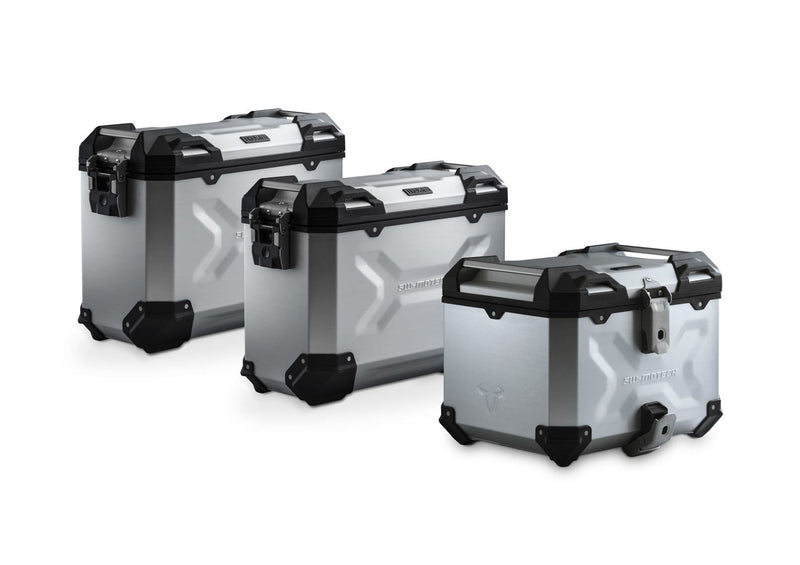 Adventure set Luggage. Silver. Triumph Tiger 800 Modelle (10-).(BOM) (ADV.11.748.75001/S)