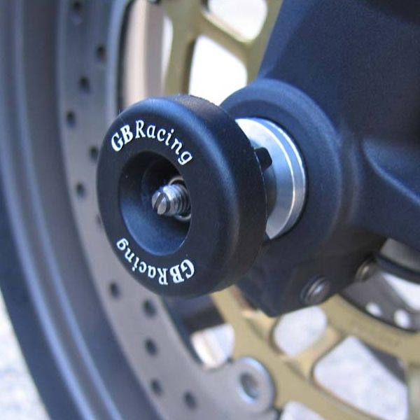 GBRacing Front Spindle Protector RHS for Triumph Daytona 675, Street Triple / R (BA-675-RHS-GBR)
