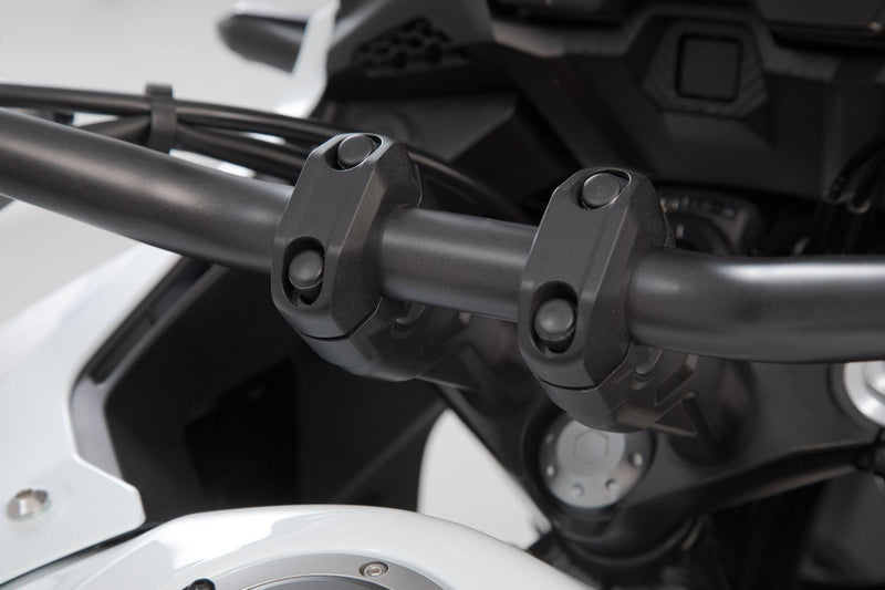 Bar riser for diam 28 mm handlebar. H=20 mm. Black. (LEH.00.039.24100.20/B)