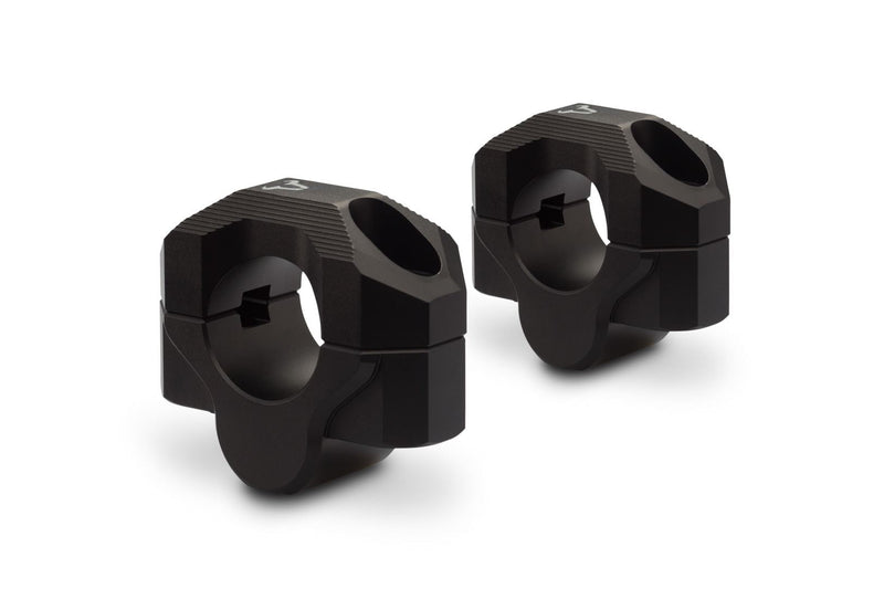 Bar riser for diam 28 mm handlebar.H=20 mm. Black. Milled.(LEH.00.039.20201/B)