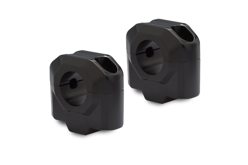 Bar riser for diam 28 mm handlebar. H=30 mm. Black. (LEH.00.039.24100.30/B)