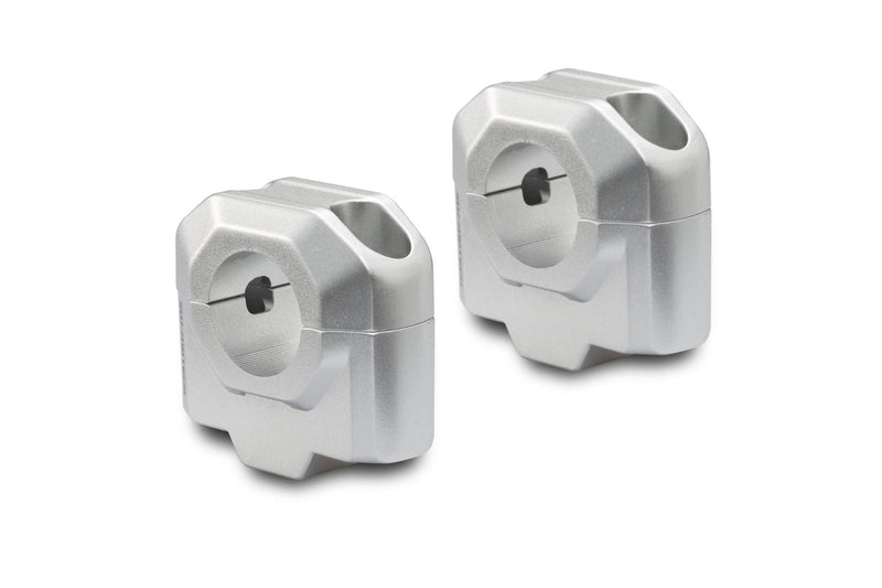 Bar riser for diam 28 mm handlebar. H=30 mm. Silver. (LEH.00.039.24100.30/S)  [Clearance]