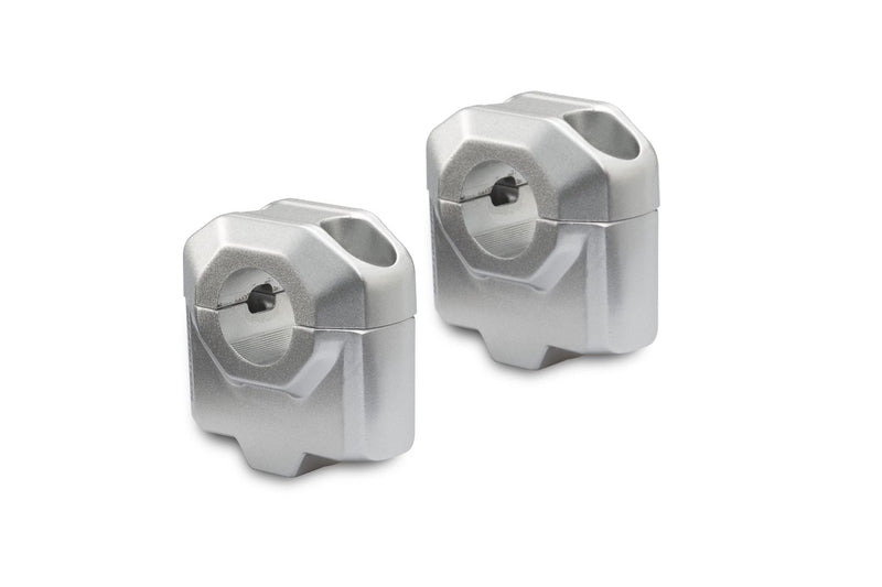Bar riser for diam 22 mm handlebar. H=30 mm. Silver. (LEH.00.039.22001.30/S)  [Clearance]