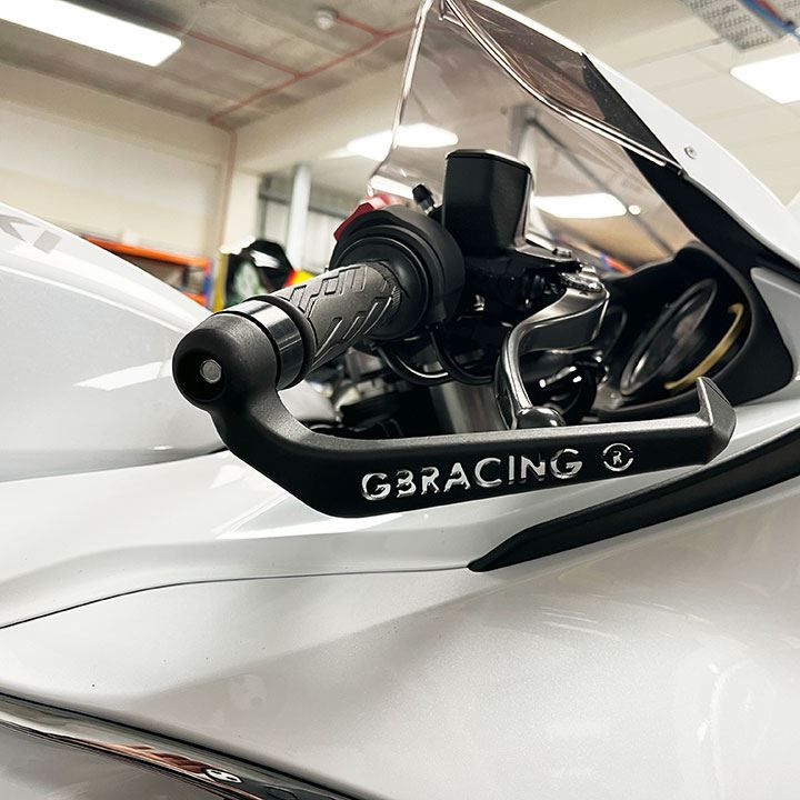 GBRacing Brake Lever Guard A160 M12 Threaded 15mm Spacer Bar End 160mm (BLG-M12-S15-A160-GBR)