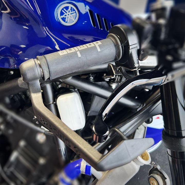 GBRacing Brake Lever Guard A160 M18 Threaded 5mm Spacer Bar End 160mm (BLG-M18-S5-A160-GBR)