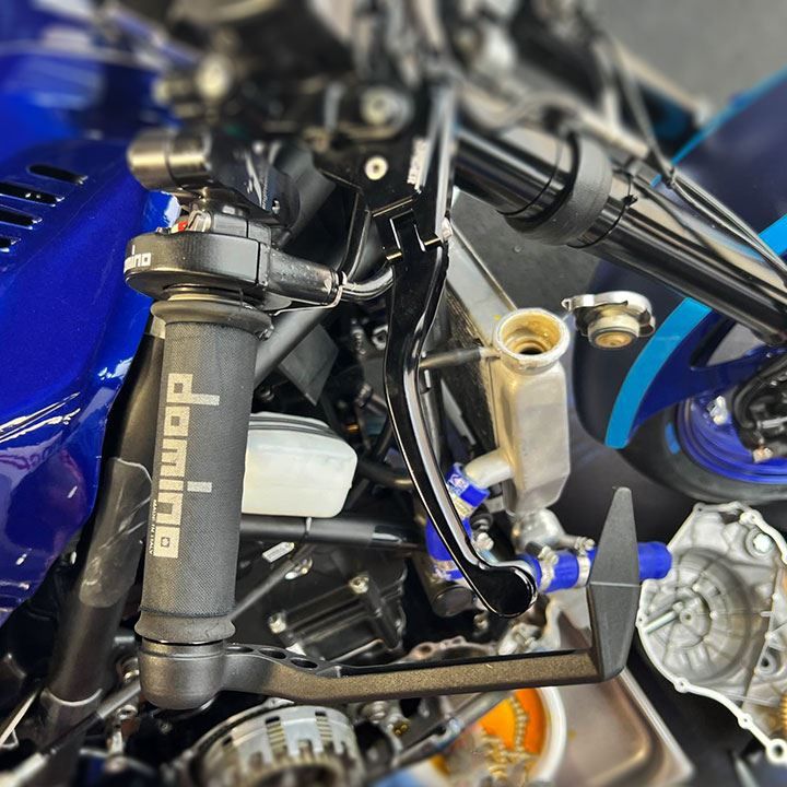 GBRacing Brake Lever Guard A160 M18 Threaded 5mm Spacer Bar End 160mm (BLG-M18-S5-A160-GBR)