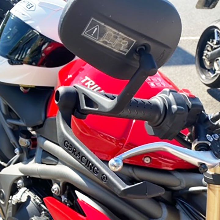 GBRacing Brake Lever Guard A160 M6 with 5mm Spacer (BLG-S5-A160-GBR)