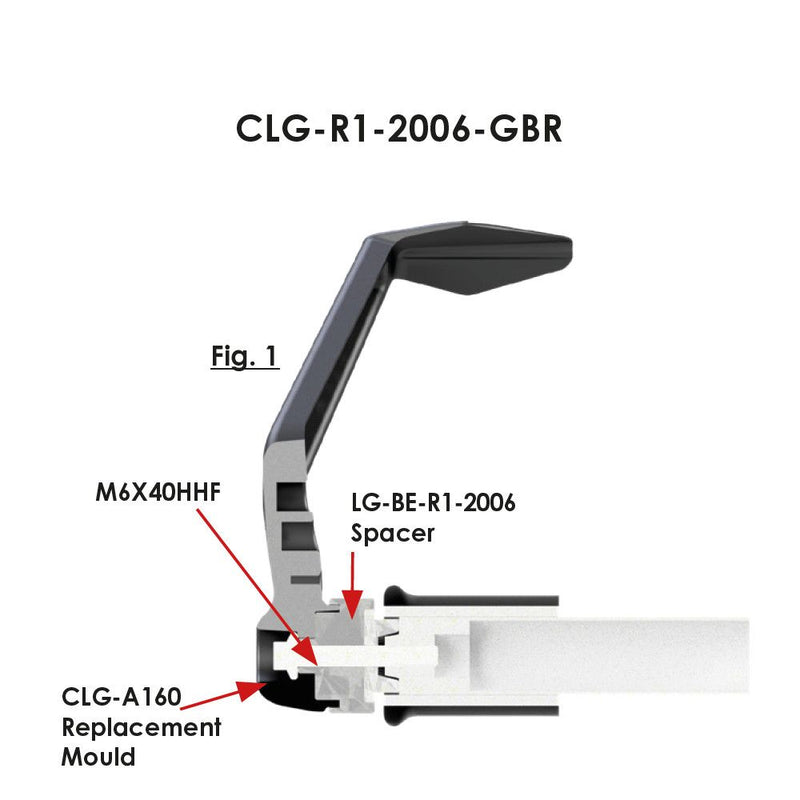 GBRacing Clutch Lever Guard A160 for Yamaha YZF-R1 YZF-R6 YZF-R7 (CLG-R1-2006-GBR)