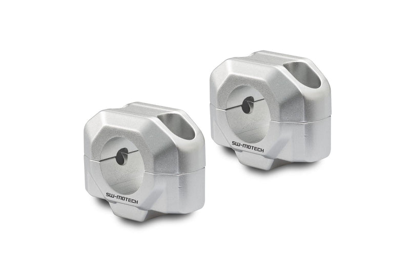 Bar riser for diam 28 mm handlebar. H=20 mm. Silver. (LEH.00.039.24100.20/S)