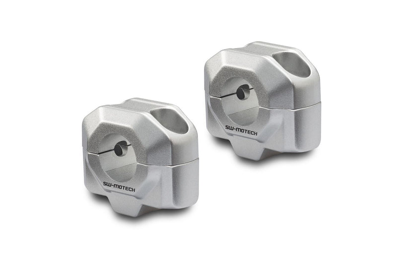 Bar riser for diam 22 mm handlebar. H=20 mm. Silver. (LEH.00.039.22001.20/S)  [Clearance]