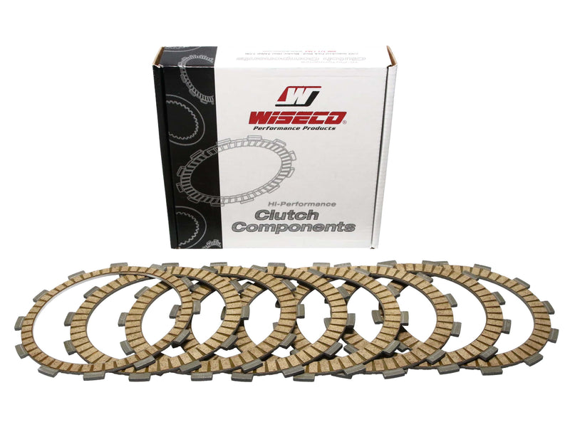 Wiseco Precision Products Motorcycle Off Road, 4 Stroke Clutch Basket, Accessory Clutch Plate Kit - 8 Fiber (W-WPPF063)