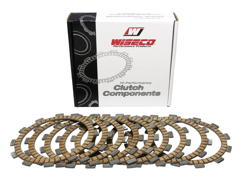 Wiseco Precision Products Motorcycle Off Road, 4 Stroke Clutch Basket, Accessory Clutch Plate Kit - 9 Fiber (W-WPPF067)