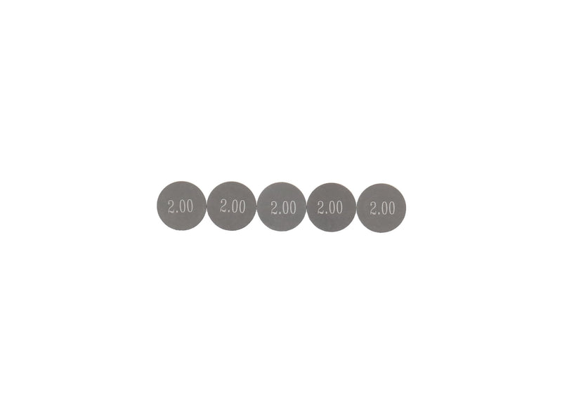 Wiseco 4 Stroke Valve Shim Valve Shim Refill Kit- 10.0 x 2.00mm (5) (W-VS0200)