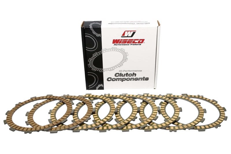 Wiseco Precision Products Motorcycle Off Road, 4 Stroke Clutch Basket, Accessory Clutch Plate Kit - 8 Fiber (W-WPPF038)
