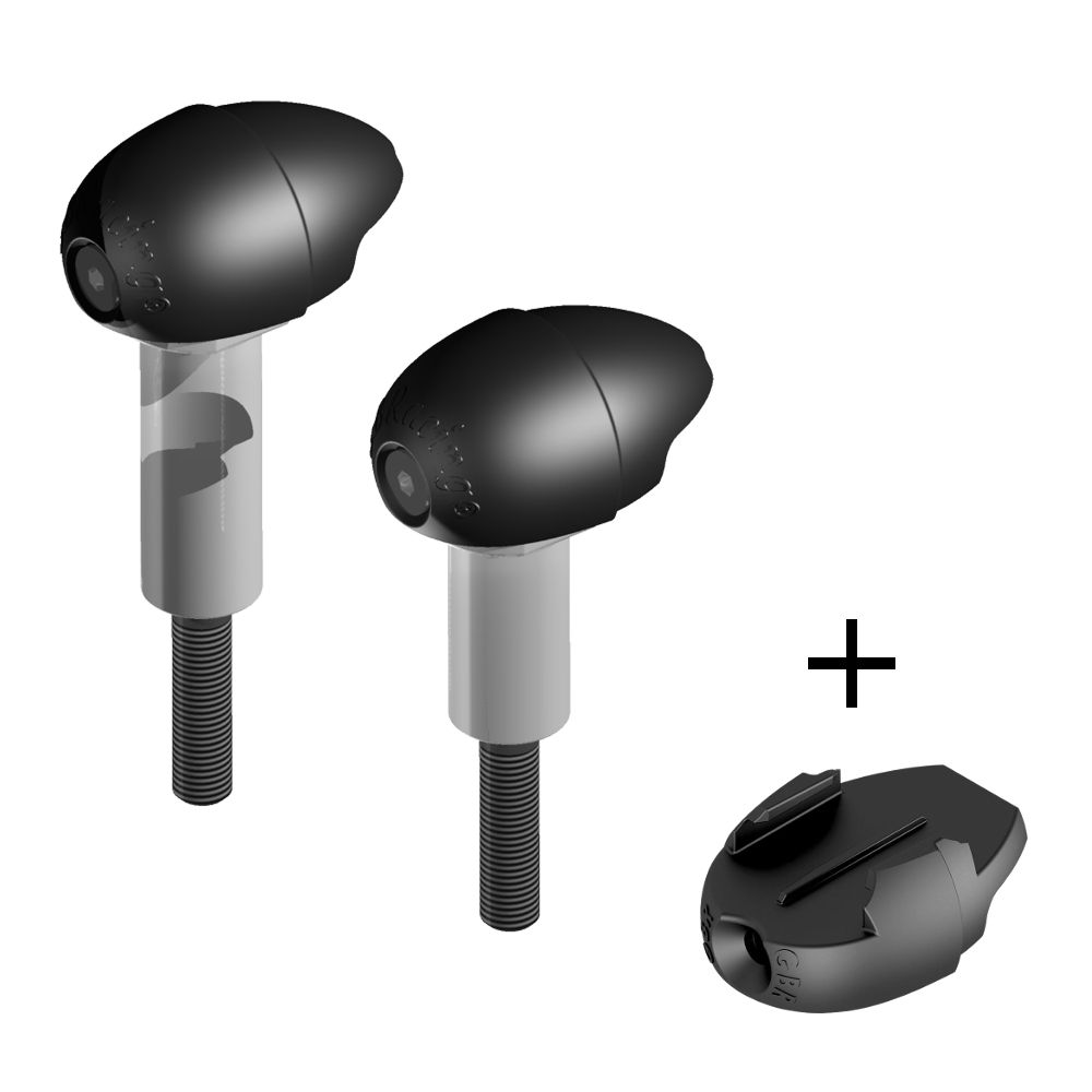 GBRacing Bullet Frame Sliders (Street) for Yamaha YZF-R6 GoPro™ Camera ...