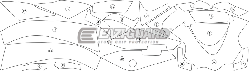 Eazi-Guard Paint Protection Film for Aprilia RSV4 (2015-2017) GUARDAPR003