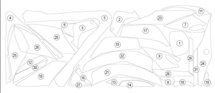 Eazi-Guard Paint Protection Film for Aprilia RSV4 (2021) GUARDAPR005