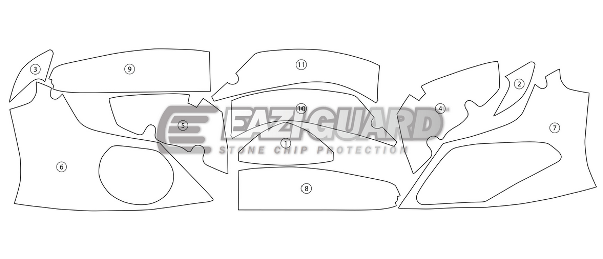 Eazi-Guard Paint Protection Film for BMW S1000RR HP4 (2009-2014) GUARDBMW002