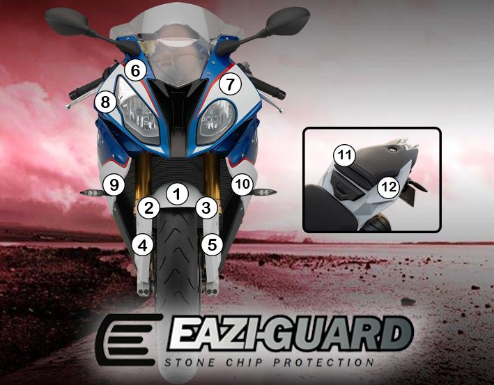 Eazi-Guard Paint Protection Film for BMW S1000RR (2015-2017) GUARDBMW003