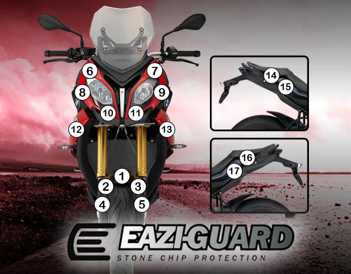 Eazi-Guard Paint Protection Film for BMW S1000XR (2015-2018) GUARDBMW006