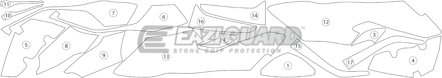 Eazi-Guard Paint Protection Film for BMW S1000XR (2015-2018) GUARDBMW006