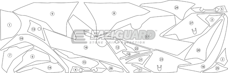 Eazi-Guard Paint Protection Film for BMW S1000RR (2019-2022) GUARDBMW008