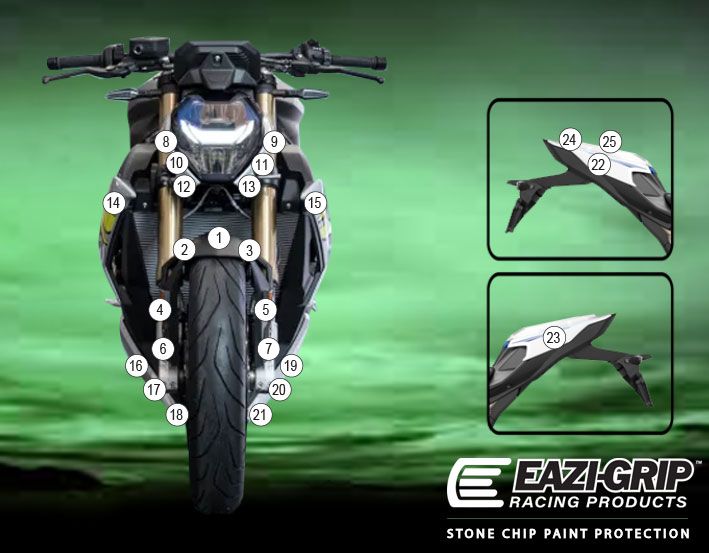 Eazi-Guard Paint Protection Film for BMW S1000R (2021) GUARDBMW012