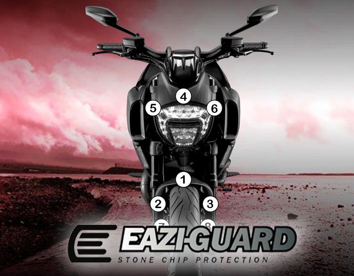 Eazi-Guard Paint Protection Film for Ducati Diavel (2011-2018) GUARDDUC002
