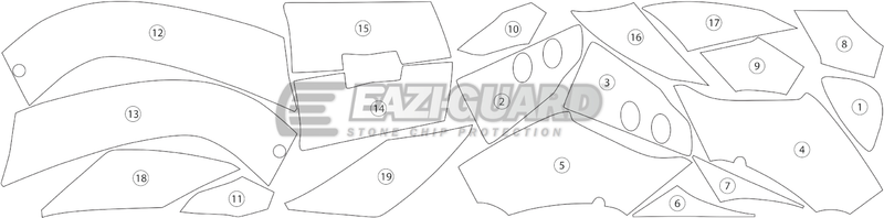 Eazi-Guard Paint Protection Film for Ducati Panigale 899 1199 GUARDDUC004
